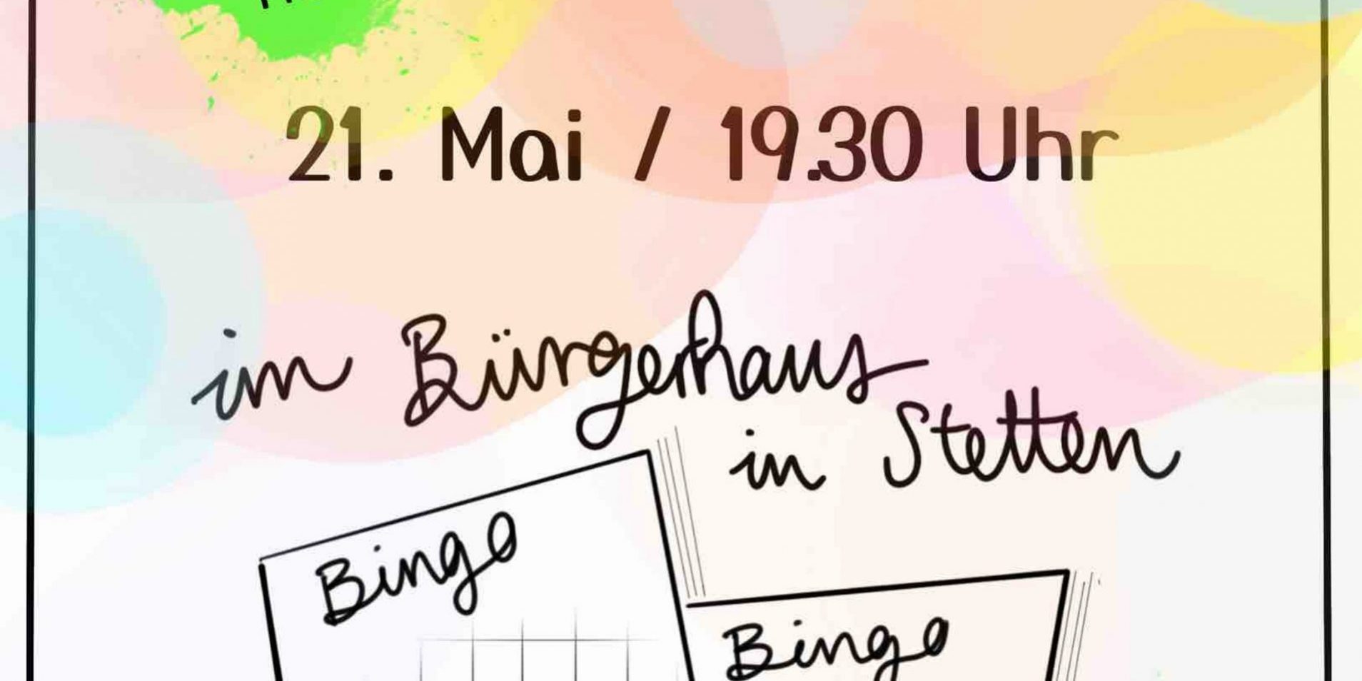 Kommt spontan und versucht euer Glück!